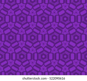 abstract geometric seamless pattern. vector. purple