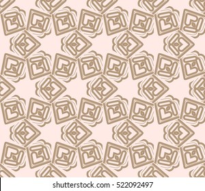 abstract geometric seamless pattern. vector. beige