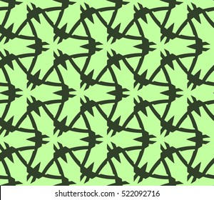 abstract geometric seamless pattern. vector. green