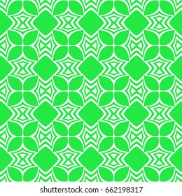 abstract geometric seamless pattern. vector illustration. green, white color