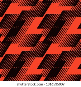 Abstract seamless geometric pattern, sport style. Grunge urban art texture.  Sport pattern. Poster