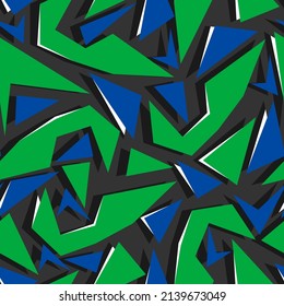 Abstract geometric seamless pattern with vertical fading lines, tracks, halftone stripes. Extreme sport style illustration. Trendy Urban colorful backdrop. Grunge, neon texture pattern.