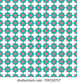 Abstract geometric seamless pattern. Vintage retro background for textile, cotton fabric, covers, wallpapers, print, gift wrap and scrapbooking.