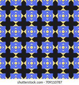 Abstract geometric seamless pattern. Vintage retro background for textile, cotton fabric, covers, wallpapers, print, gift wrap and scrapbooking.