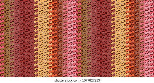 Abstract geometric seamless pattern. Wavy lines. Vector illustration.