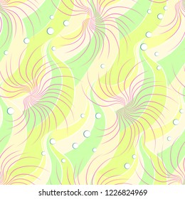 Abstract geometric seamless pattern. Wavy lines. Vector illustration.
