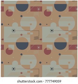 Abstract geometric seamless pattern for web, textile and print.