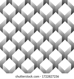 Abstract geometric seamless pattern white and gray color background. Vector illustration for flyer and poster. Can be used presentation, advertising, marketing.