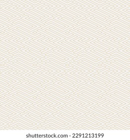 Abstract geometric seamless pattern. White and gold texture. Modern background with geometric shapes. Vector graphic.