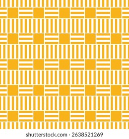 Abstract Geometric Seamless Pattern in Yellow