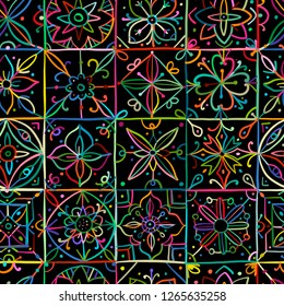 Abstract geometric seamless pattern for your design