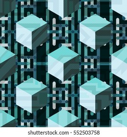 abstract geometric seamless pattern for your design