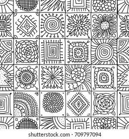 Abstract geometric seamless pattern for your design