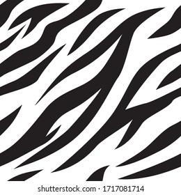abstract geometric seamless pattern zebra skin background. Vector illustration