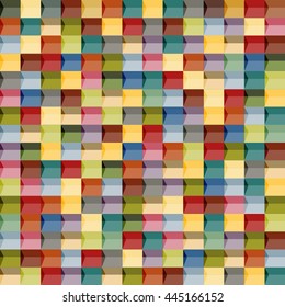 Abstract geometric seamless pattern.Fashion graphic. Background design. Modern stylish colorful texture. Vector illustration. Used for wallpaper, pattern fills, web page, background, surface textures.