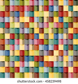 Abstract geometric seamless pattern.Fashion graphic. Background design. Modern stylish colorful texture. Vector illustration. Used for wallpaper, pattern fills, web page, background, surface textures.