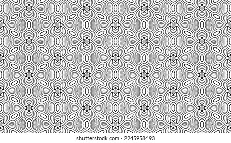 Abstract geometric seamless pattern.Modern geometric background with Bold Lines.seamless Russian style black Geometric background.Tile seamless pattern. Black and white geometric background.