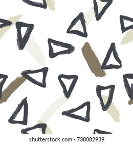 Abstract geometric seamless pattern.modern style background