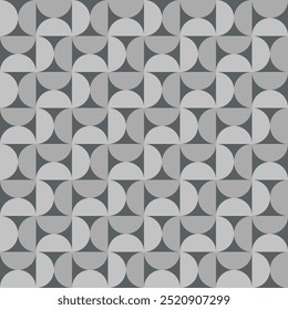 Abstract Geometric Seamless Patterns Grey Tone