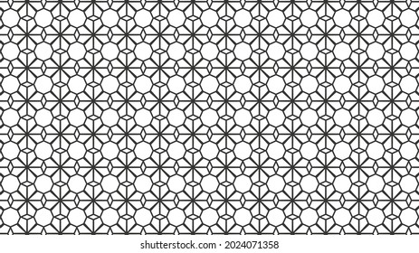 Abstract Geometric seamless patterns. Modern style texture. Geometric ornament based on traditional arabic art.