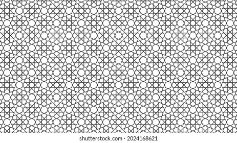 Resumen de patrones geométricos sin soldadura. Textura de estilo moderno. Ornamento geométrico basado en arte árabe tradicional