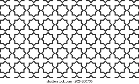 Abstract Geometric seamless patterns. Modern style texture. Geometric ornament based on islamic background