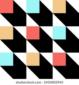 Abstract geometric seamless. Perfect for printing on fabric, paper, or ceramic tiled