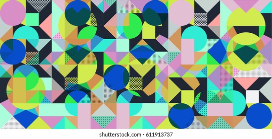 Abstract geometric seamless repeat pattern