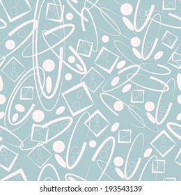 Abstract geometric seamless retro background. For fashion textile, cloth and background. Vector EPS 10. 