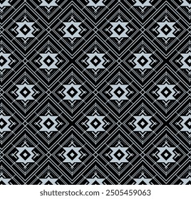  Abstract geometric seamless shapes pattern vector. Design for fashion , fabric, textile, wallpaper, cover, web , wrapping  clothing ,decoration. and all prints on Black background.