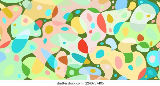 Abstract Geometric Seamless Simple Flat Colorful Vector Illustration Template Background