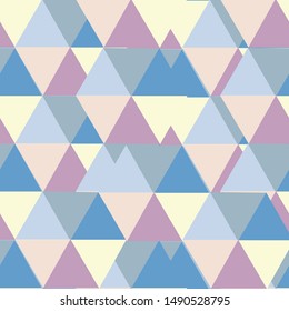 Abstract geometric seamless Surface design pattern. colorful vector with triangles and shape. Can use for print, template, fabric, presentation, textile, banner, poster, wallpaper, poster, card