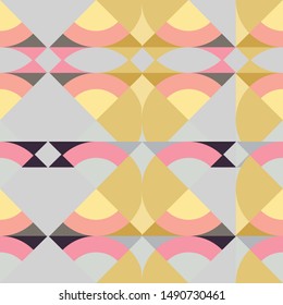 Abstract geometric seamless Surface design pattern. colorful vector with triangles and shape. Can use for print, template, fabric, presentation, textile, banner, poster, wallpaper, poster, card