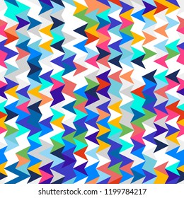 Abstract geometric seamless texture. Pattern for bright modern youth clothing.