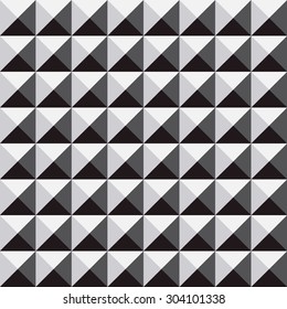 abstract geometric seamless three dimension with monochrome