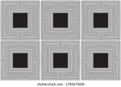 Abstract geometric seamless tile pattern