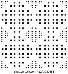 Abstract geometric seamless vector pattern. Black and white line stripes background.