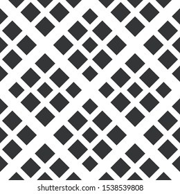 Abstract geometric seamless vector pattern. Black and white line stripes background.