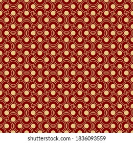 abstract geometric seamless vector patterns in asian style