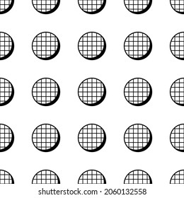 Abstract Geometric Sewer Grate Design. Black And White Modern Poster. Abstract Wall Art. Digital Art Of Interior Decoration For Print. Abstract Geometric Minimal Poster 