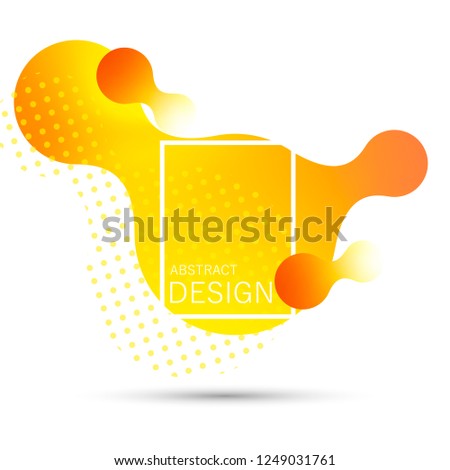 Abstract geometric shap. Liquid gradient banners isolated on white. Fluid vector background. Vector illustratuin EPS10.