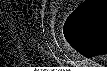 abstract geometric shape 3d background