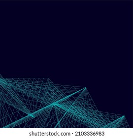 abstract geometric shape 3d background