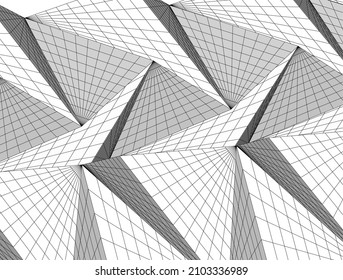 abstract geometric shape 3d background