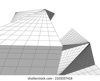 abstract geometric shape 3d background