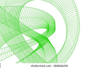 abstract geometric shape 3d illustration