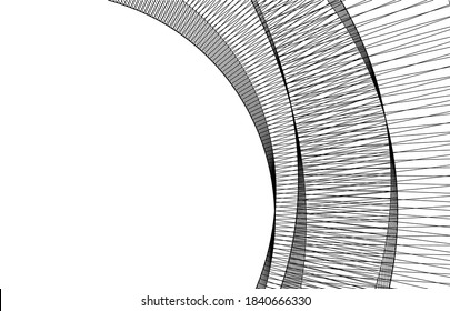abstract geometric shape 3d illustration
