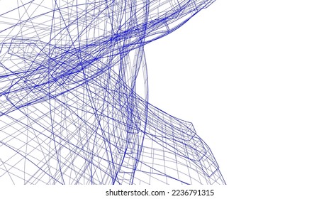 Resumen de la forma geométrica 3d ilustración