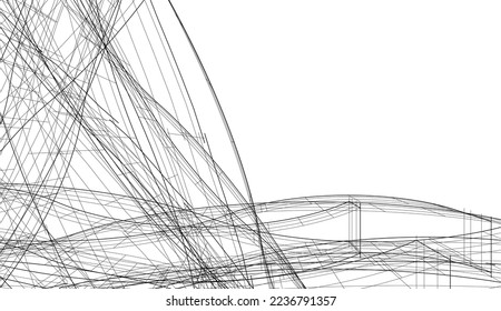 Resumen de la forma geométrica 3d ilustración