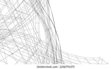Resumen de la forma geométrica 3d ilustración